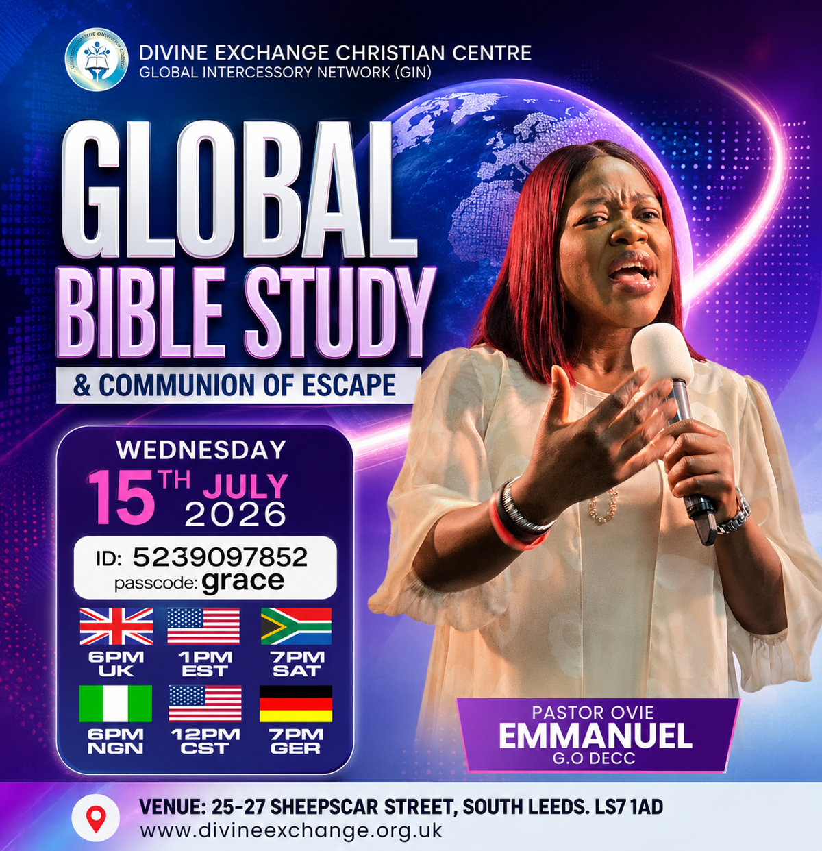 Global Bible Study & Communion of Escape